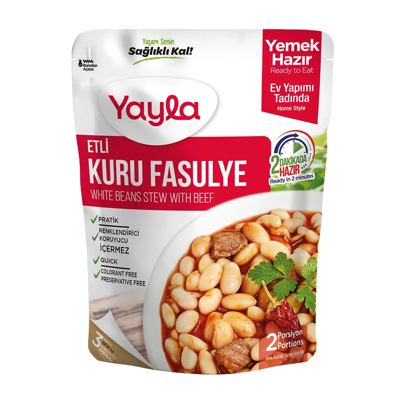 Yayla Hazır Etli Kuru Fasulye Yemeği 250 gr
