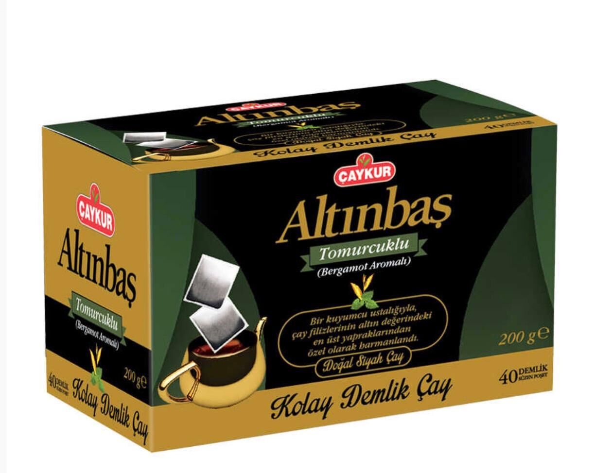 ÇAYKUR ALTINBAŞ BERGAMOTLU DEMLİK POŞET ÇAY 40 LI