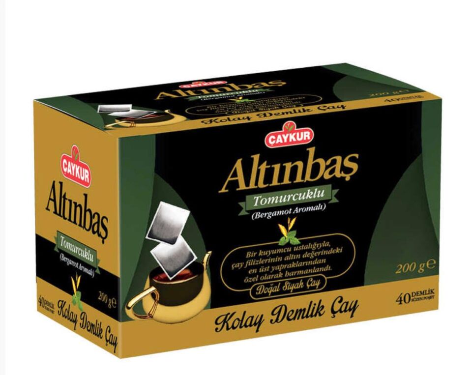 ÇAYKUR ALTINBAŞ BERGAMOTLU DEMLİK POŞET ÇAY 40 LI