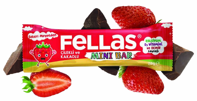 Fellas Kids Meyve Bar Çilek ve Kakaolu 28 gr