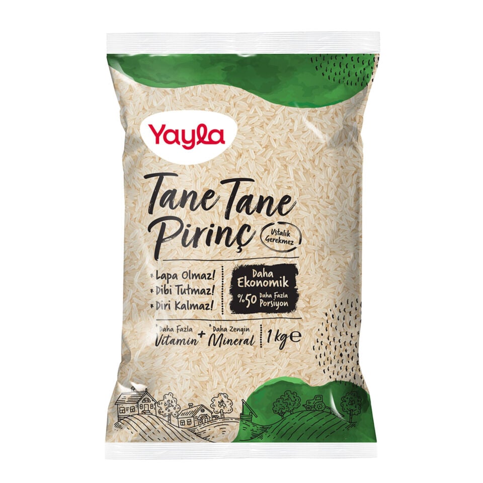 Yayla Tane Tane Pirinç 1 kg