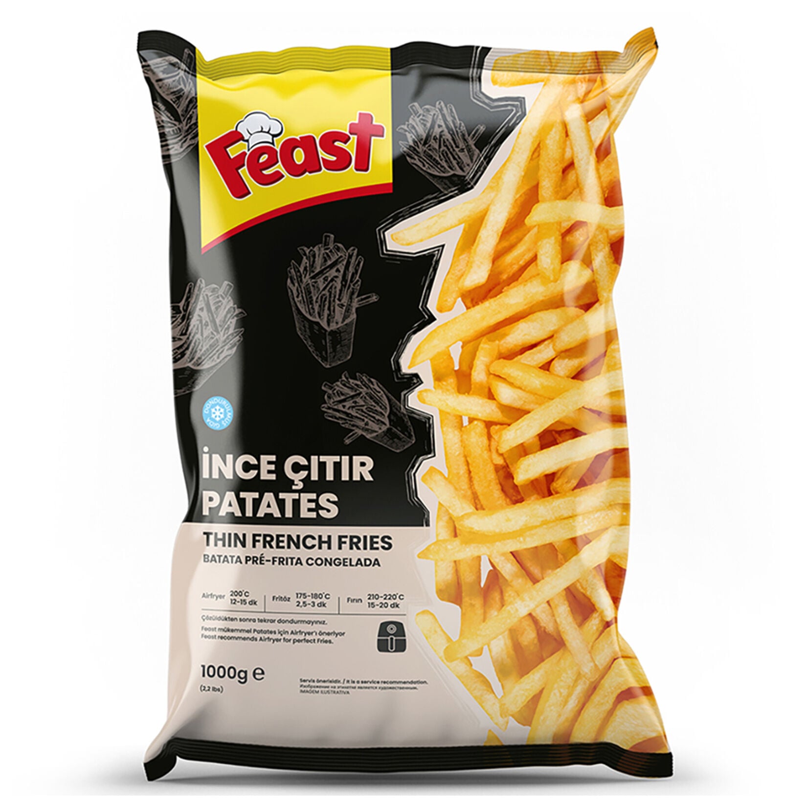Feast İnce Çıtır Parmak Patates 1 kg