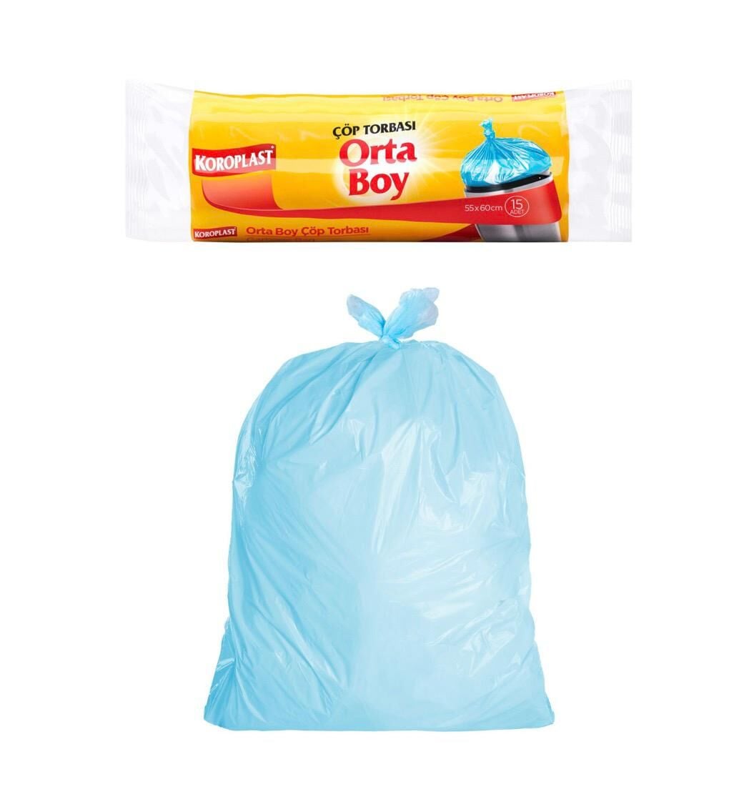 Koroplast Orta Boy Çöp Torbası 15'li