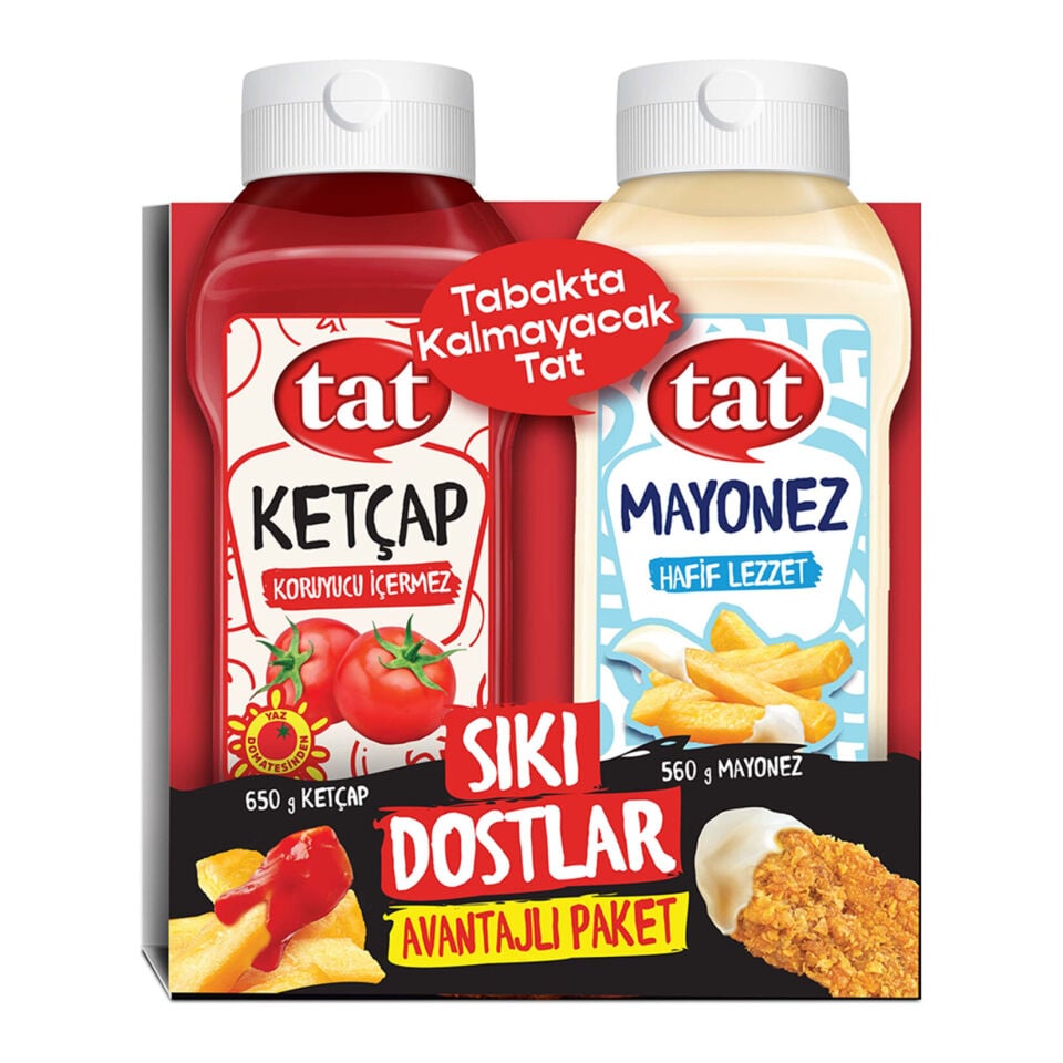 Tat Sıkı Dostlar 650 gr Ketçap & 560 gr Mayonez