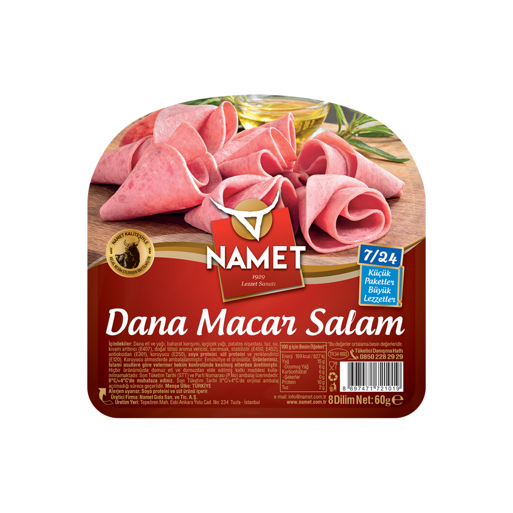 Namet 7/24 Macar Salam 60 gr