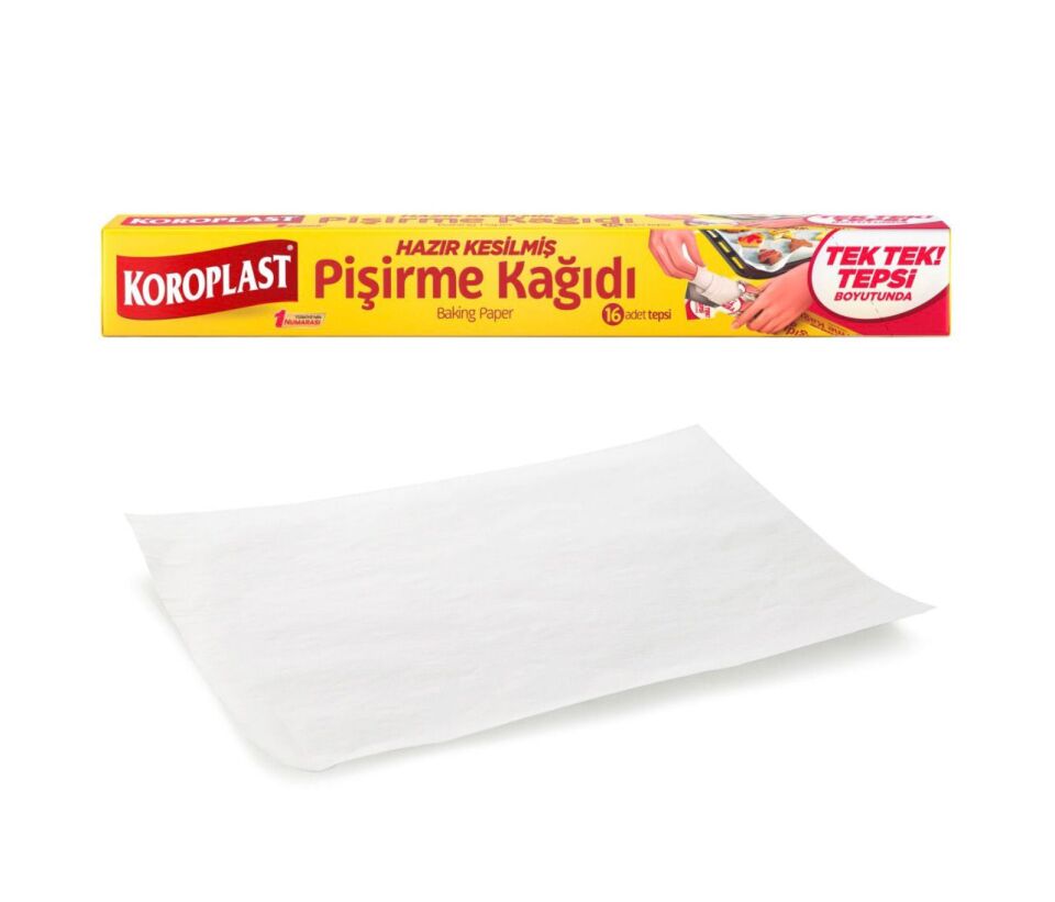 Koroplast 16'lı Kesilmiş Pişirme Kağıdı