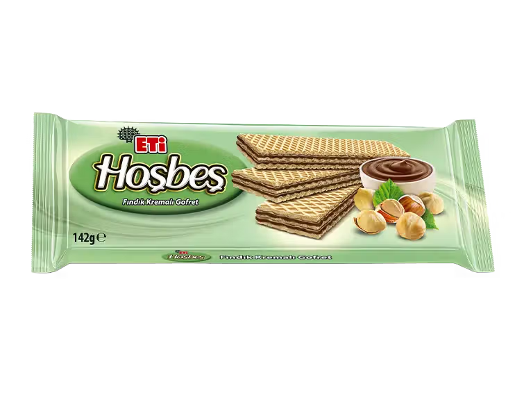 Eti Hoşbeş Fındık Kremalı Gofret 142 G