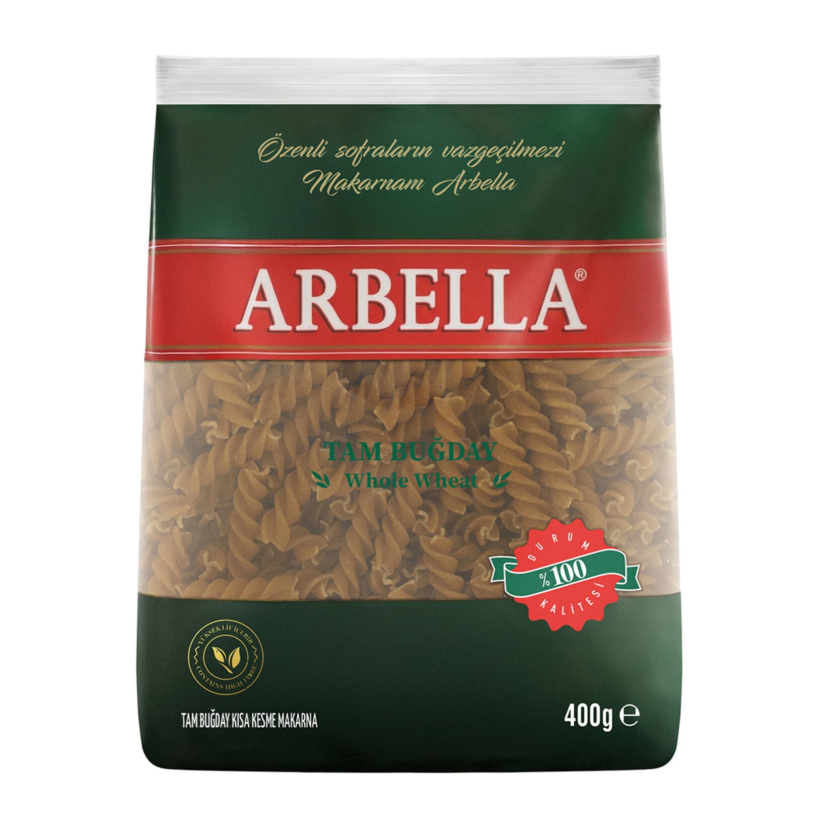 Arbella Tam Buğday Burgu Makarna 400 gr