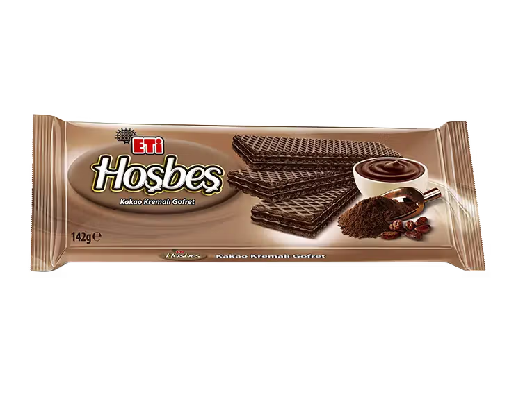 Eti Hoşbeş Kakao Kremalı Gofret 142 g