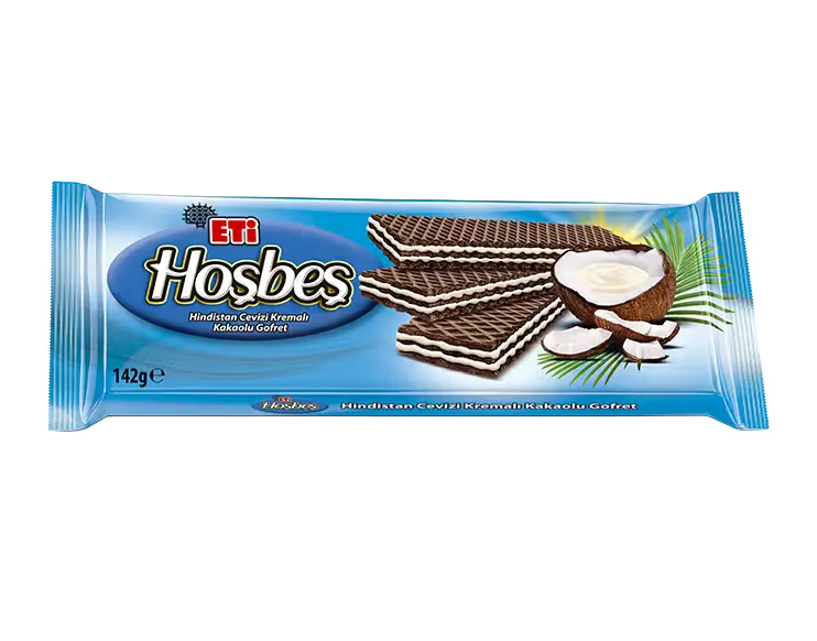 Eti Hoşbeş Hindistan Cevizi Kremalı Gofret 142 G