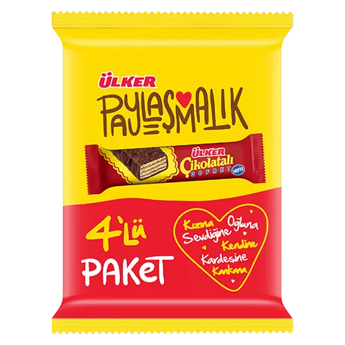 Ülker Çikolatalı Gofret 4'lü 144 gr