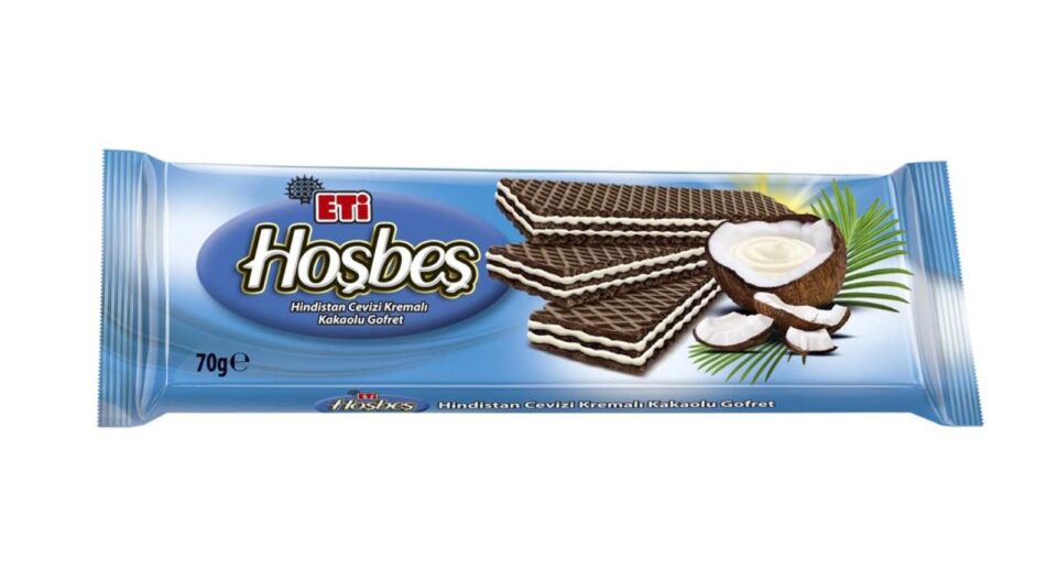 Eti Hoşbeş Hindistan Cevizi Kremalı Gofret 70 g
