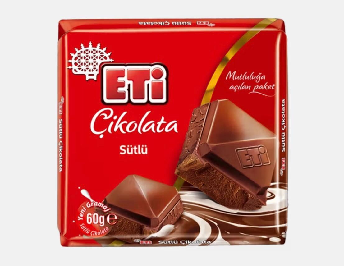 Eti Sütlü Çikolata 60 G