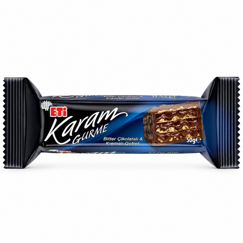 Eti Karam Gurme Bitter Çikolatalı Gofret 50 g