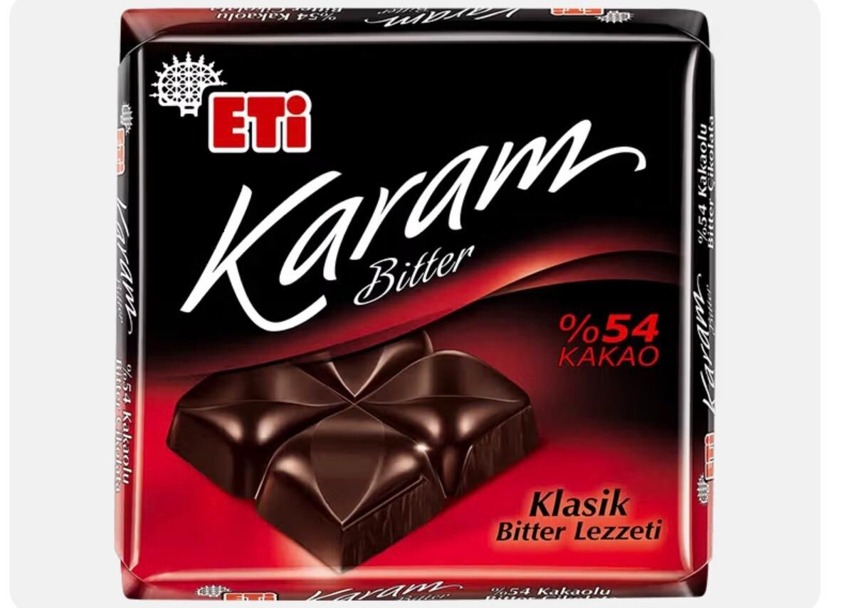 Eti Karam %54 Kakaolu Bitter Çikolata 60 G