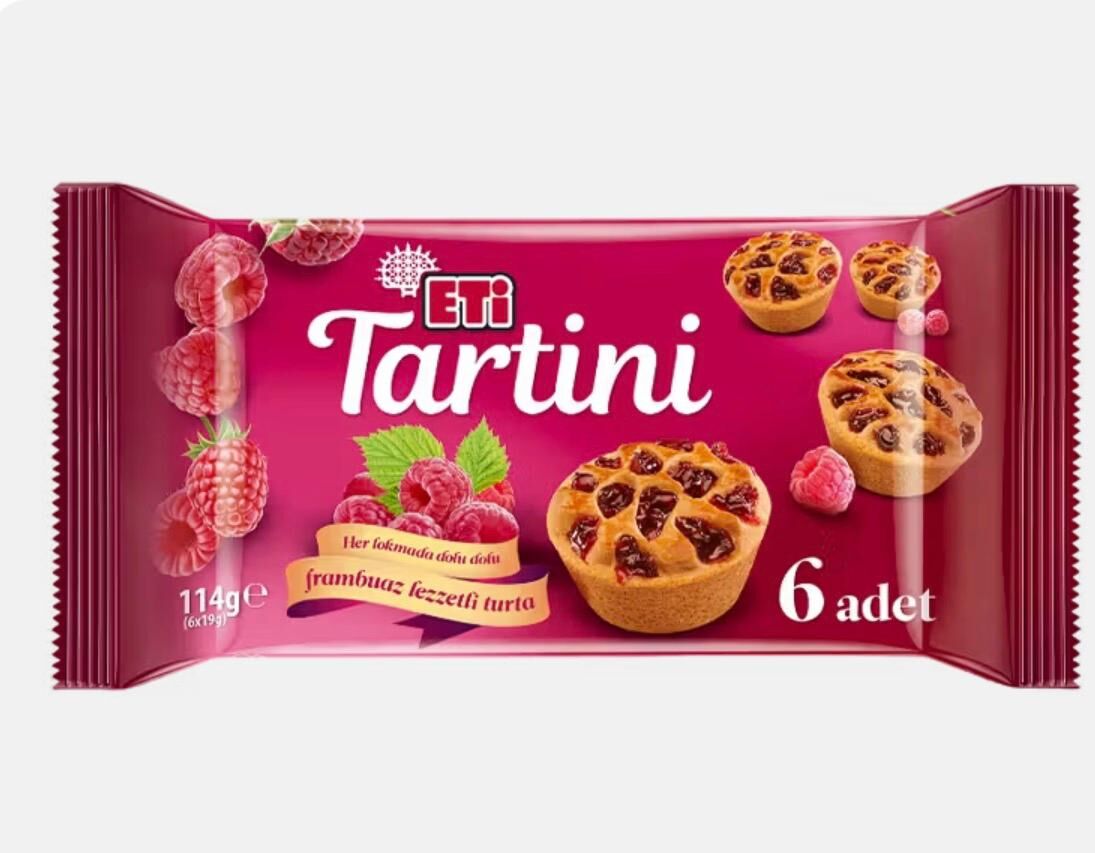 Eti Tartini Frambuazlı Turta 114 G