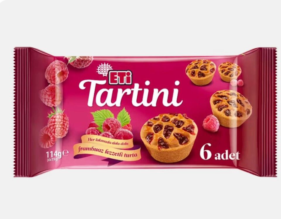 Eti Tartini Frambuazlı Turta 114 G