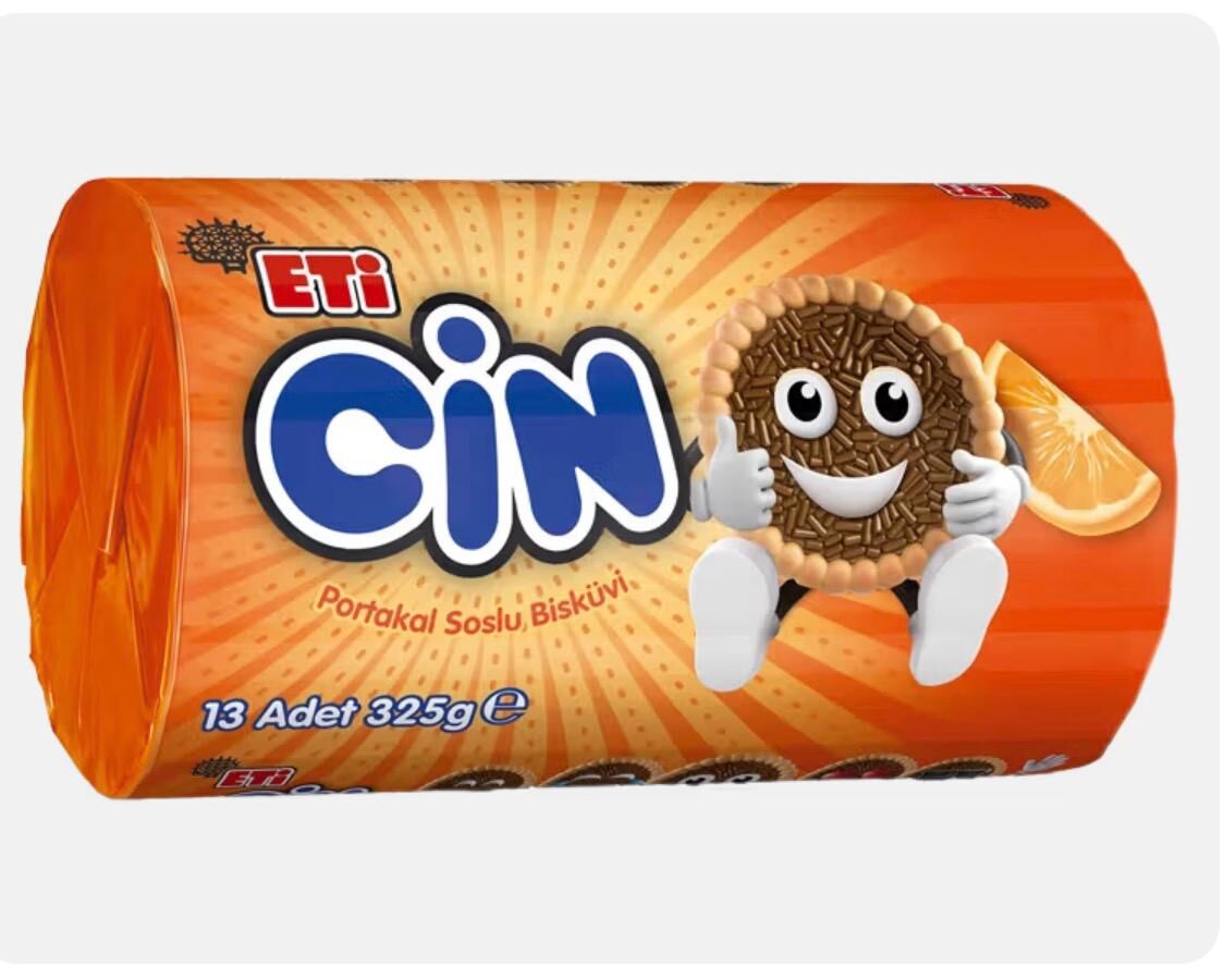 Eti Cin Portakallı Bisküvi 325 G