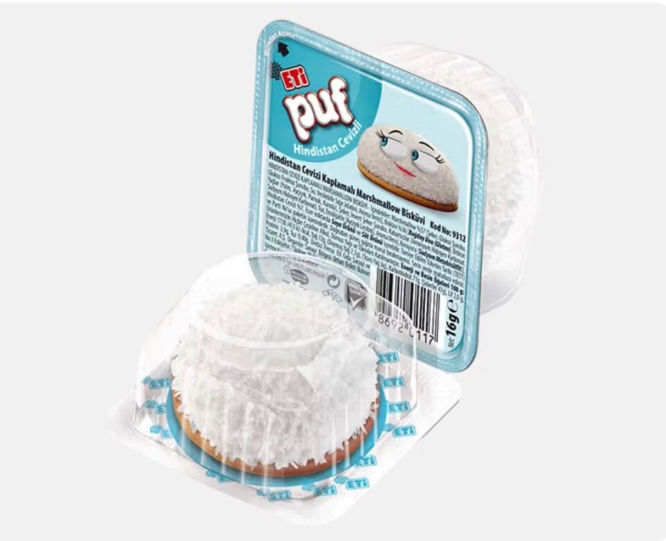Eti Puf Hindistan Cevizli Bisküvi 16 G