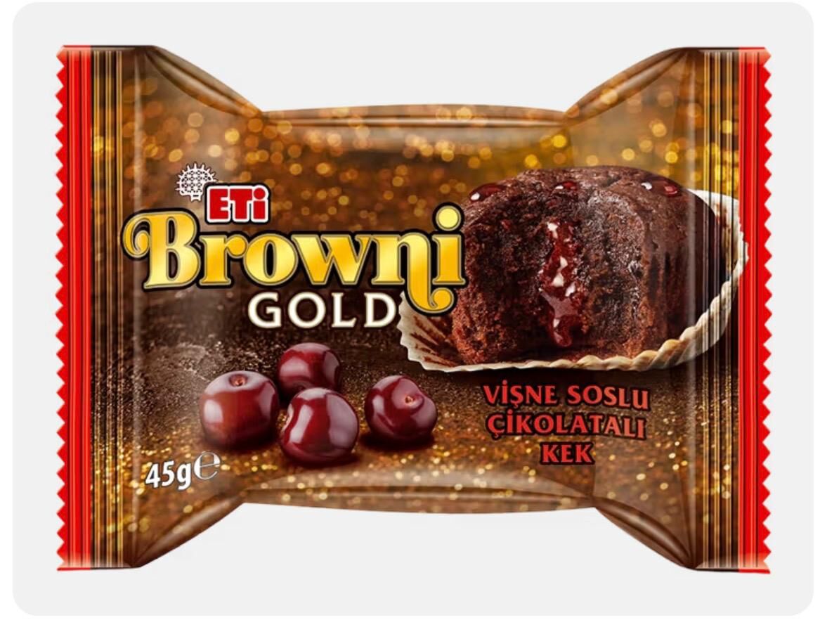 Eti Browni Gold Vişneli Çikolatalı Kek 45 G