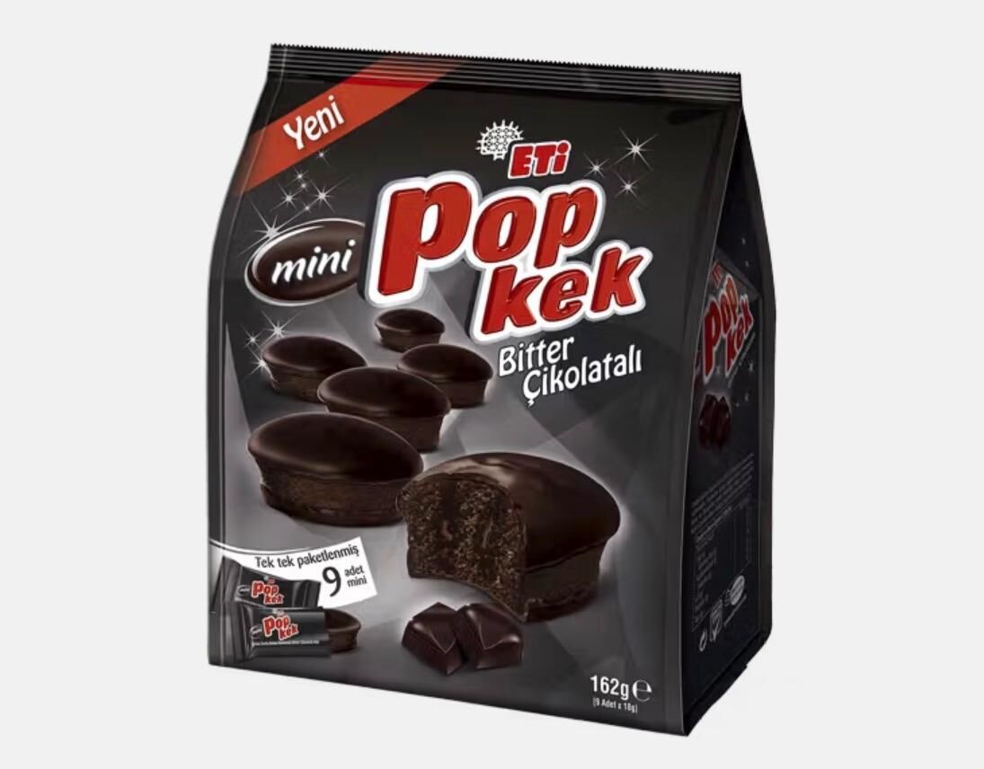 Eti Popkek Mini Bitter Çikolatalı Kek 162 G