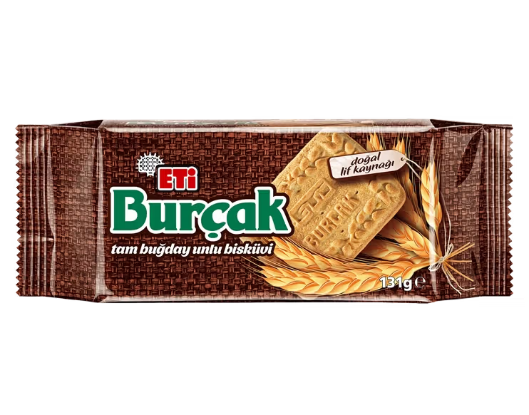 Eti Burçak Tam Buğday Unlu Bisküvi 131 G