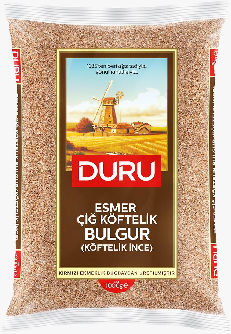 Duru Esmer Çiğ Köftelik Bulgur 1 Kg
