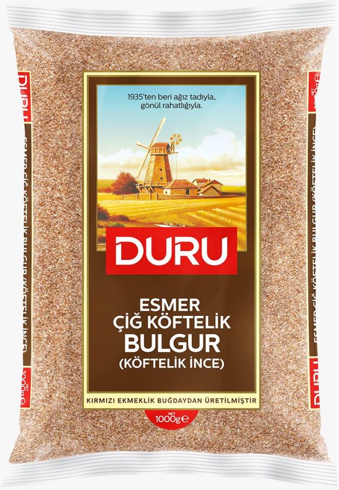 Duru Esmer Çiğ Köftelik Bulgur 1 Kg