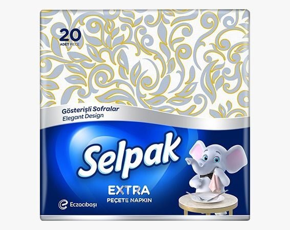 Selpak Extra Desenli Peçete 20'li