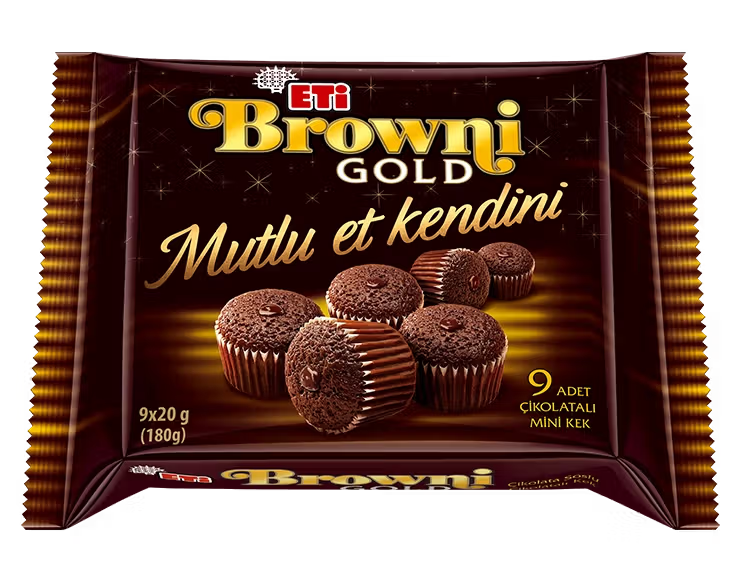 Eti Browni Gold Mini Çikolatalı Kek 180 g