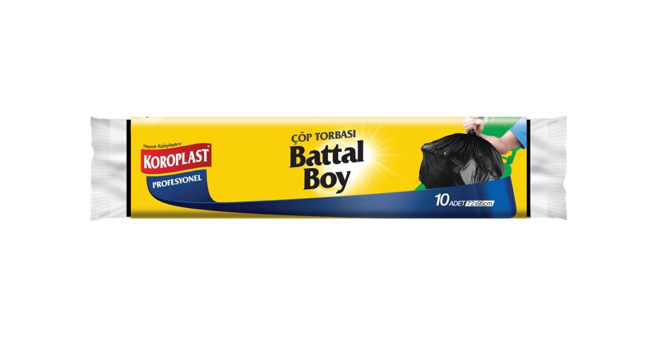 Koroplast Prof. Battal Boy Çöp Torbası 10 Lu