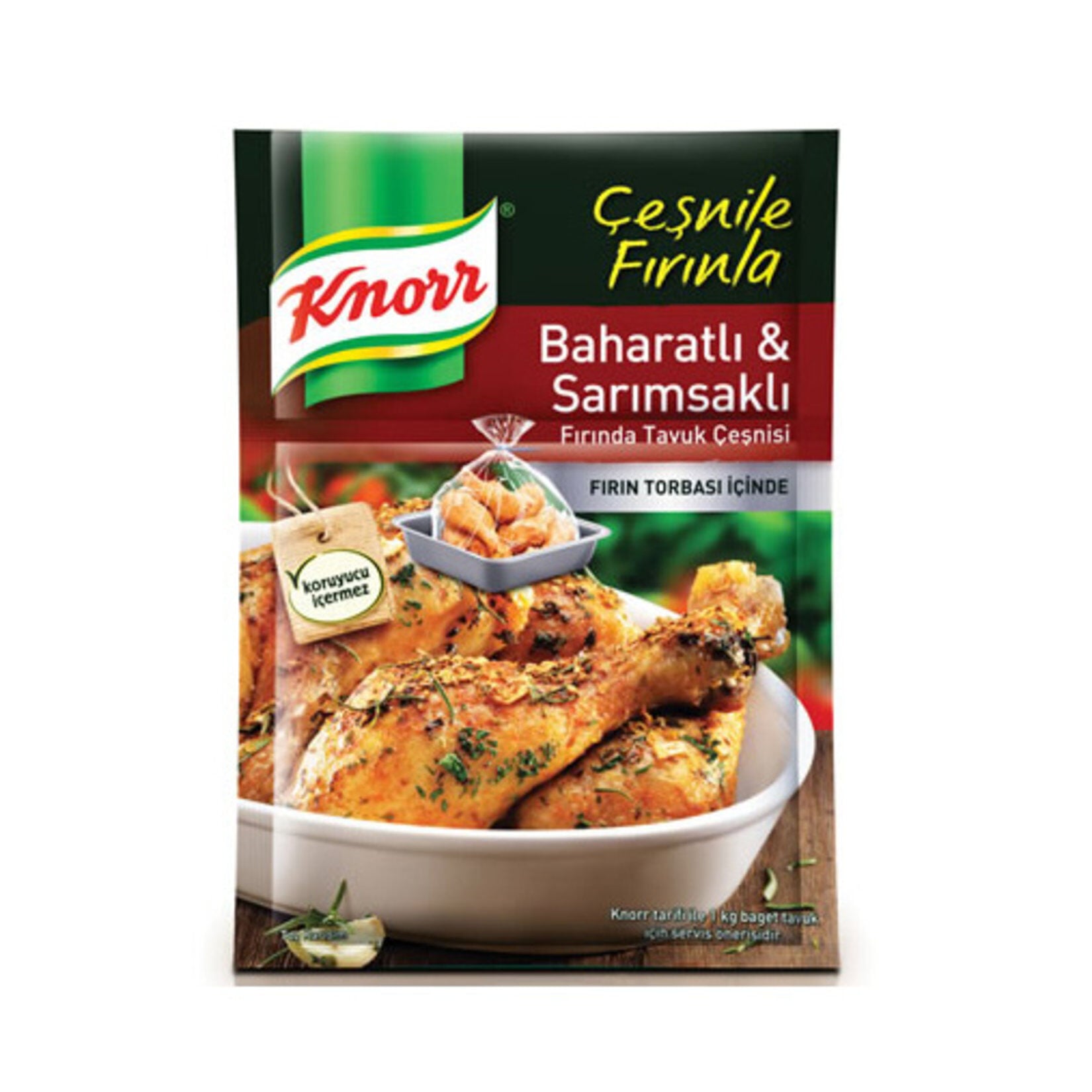 Knorr Fırında Tavuk Çeşnisi Baharatlı Sarımsaklı 37 gr