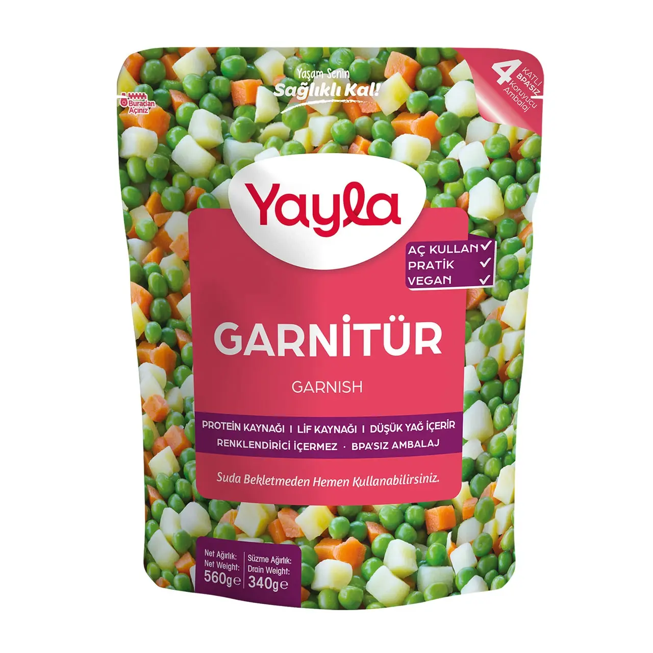 Yayla Haşlanmış Garnitür 560 gr