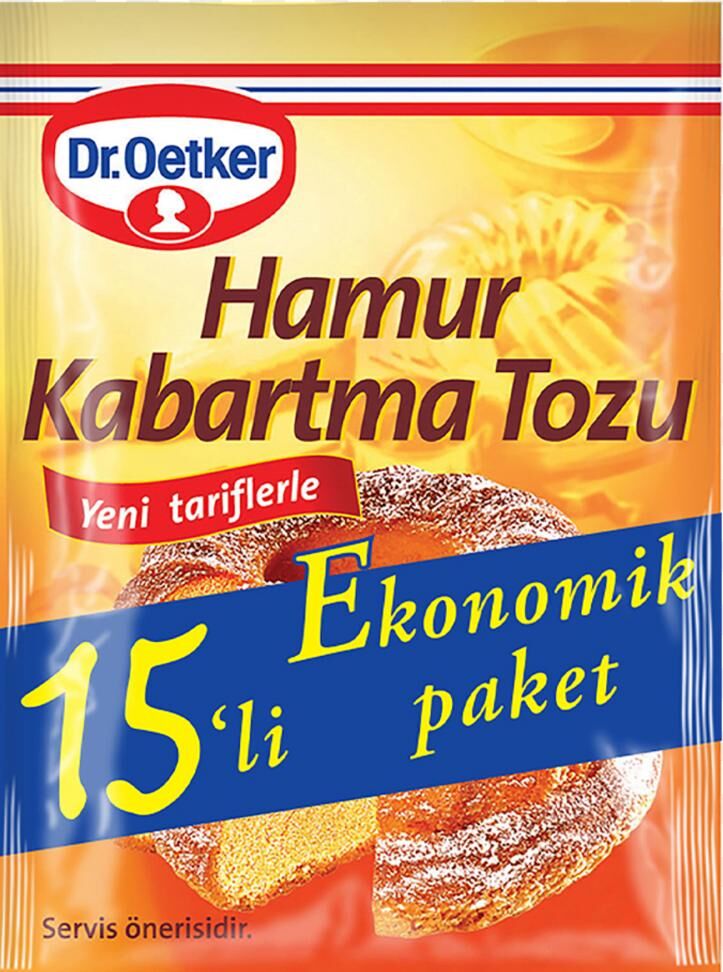 Dr.Oetker Hamur Kabartma Tozu 15'li Paket 150 G