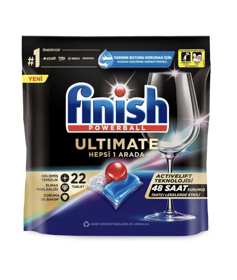 Finish Ultimate Hepsi 1 Arada 22 Tablet