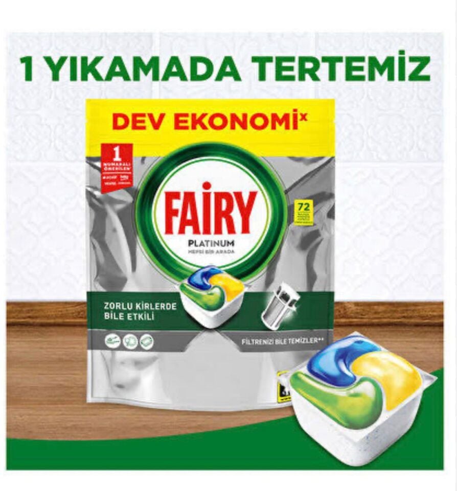 Fairy Platinum Limon Kokulu 72'li 1.073 G