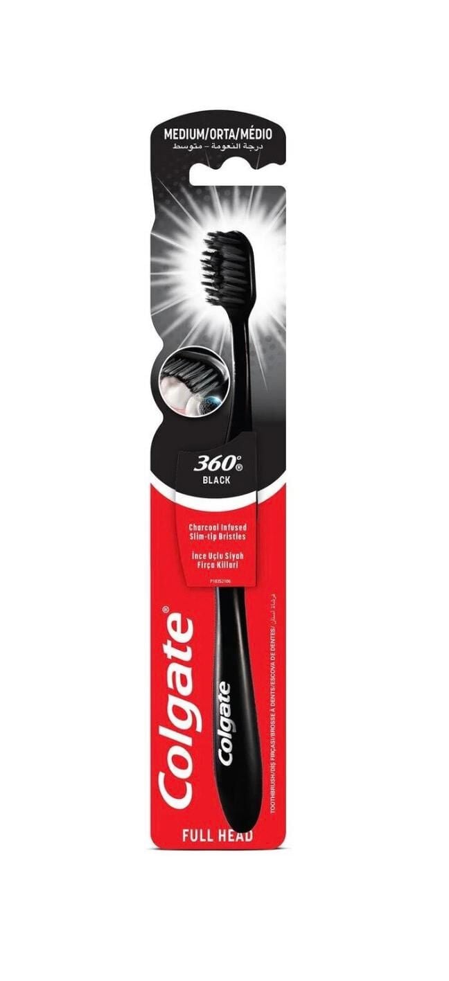 Colgate 360 Black Diş Fırçası Orta