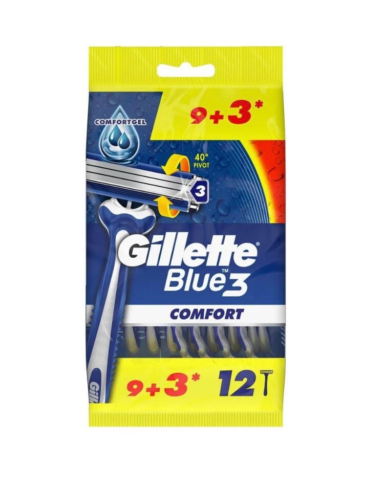 Gillette Blue3 Comfort Traş Bıçağı 12 Li