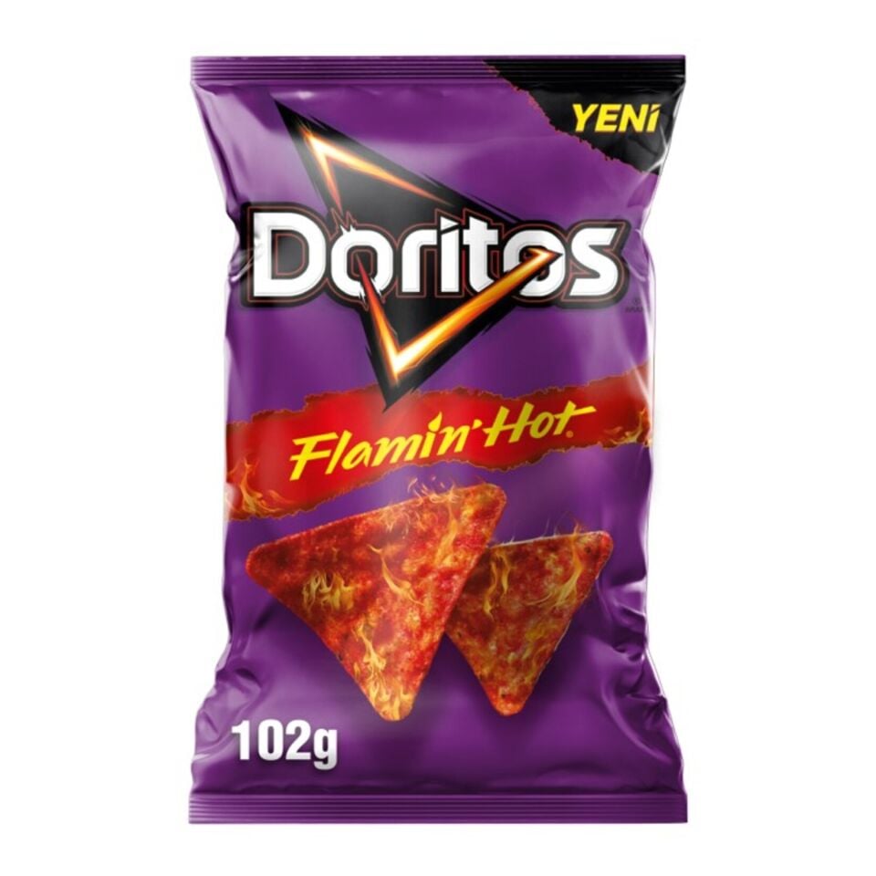 Doritos Flamin Hot Acı Biberli ve Peynirli Mısır Çerezi 102 gr