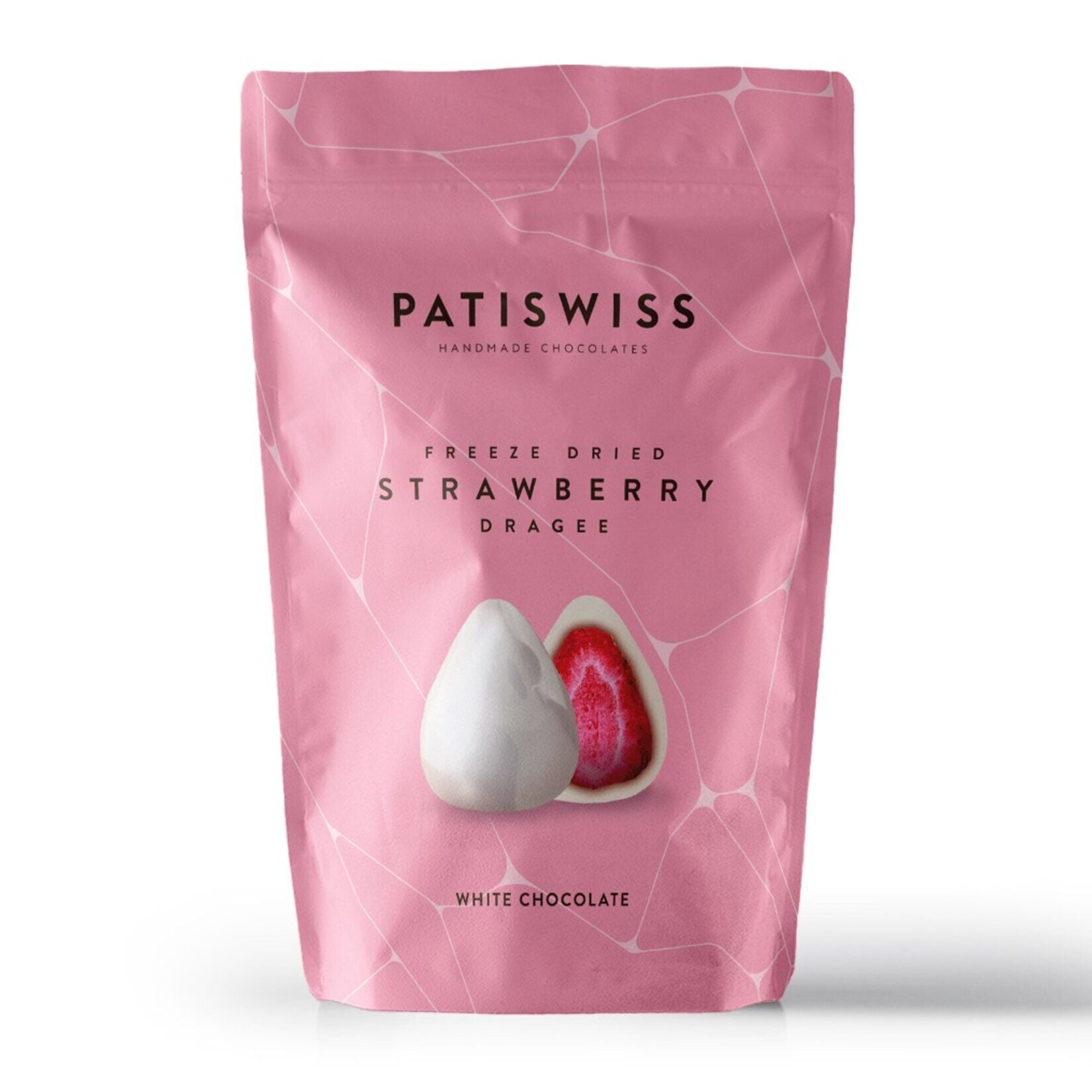 Patiswiss Beyaz Çikolata Kaplamalı Çilekli Draje 80 gr