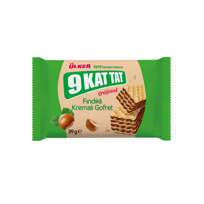 Ülker 9 Kat Tat Gofret Fındıklı Kremalı 39 g