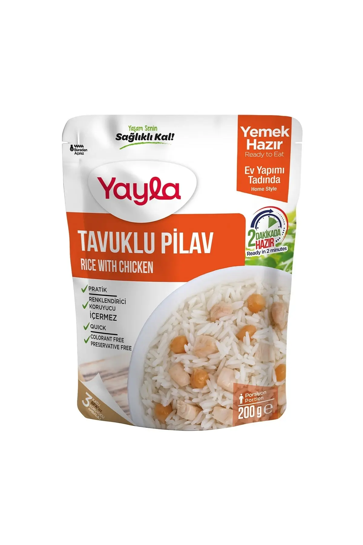 Yayla Hazır Tavuklu Pilav 200 gr