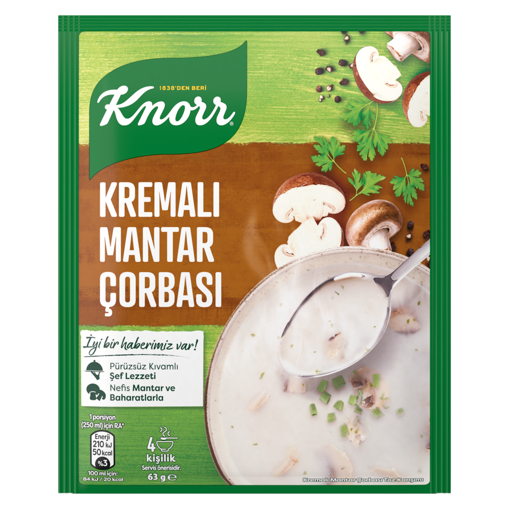 Knorr Kremalı Mantar Çorbası 63 gr