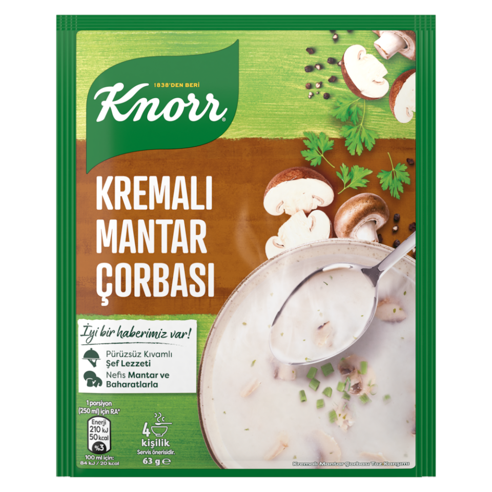 Knorr Kremalı Mantar Çorbası 63 gr