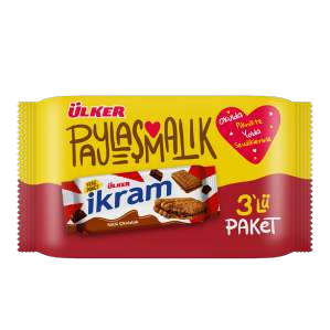 Ülker İkram Kremalı Bisküvi Çikolatalı 3x84 gr
