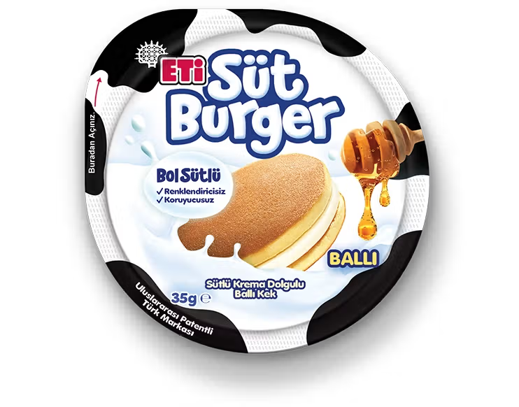 Eti Süt Burger Sütlü Krema Dolgulu Ballı Kek 35 g