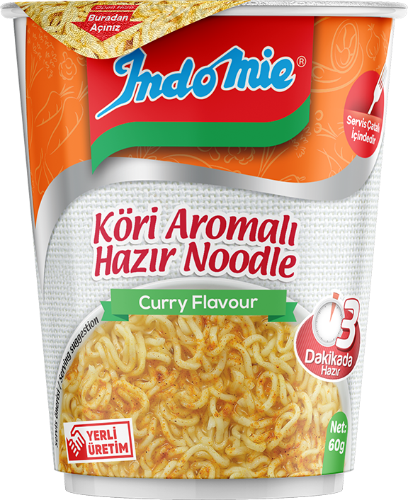 Indomie Köri Çeşnili Noodle (Bardak) 60 g