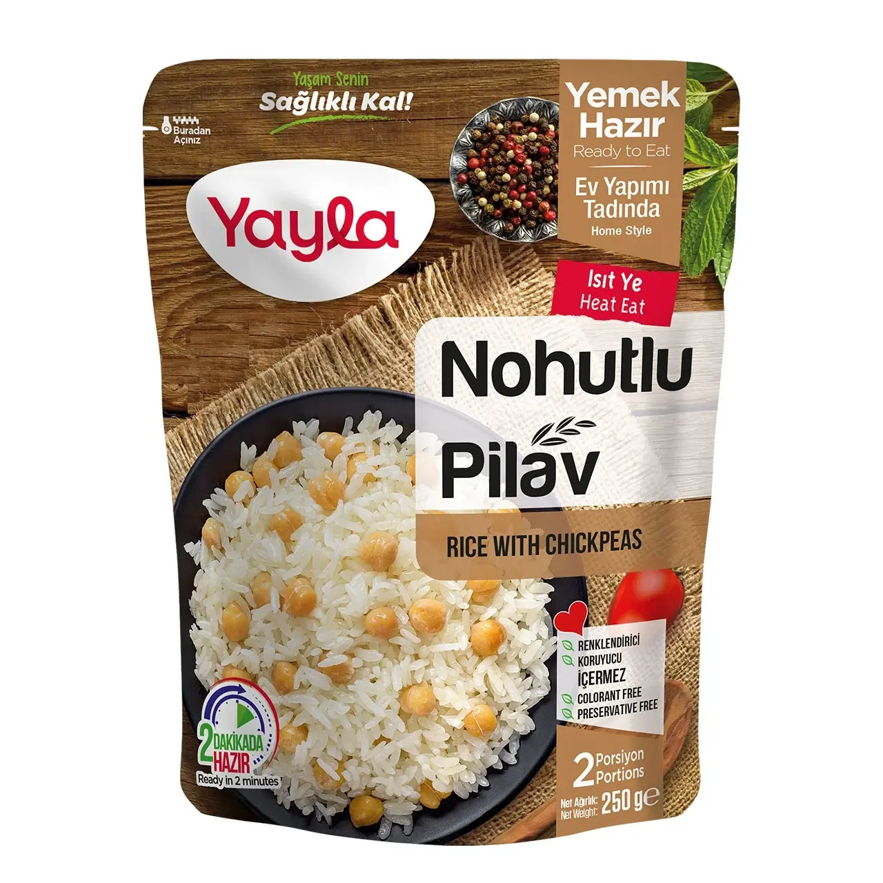 Yayla Hazır Nohutlu Pirinç Pilavı 250 gr