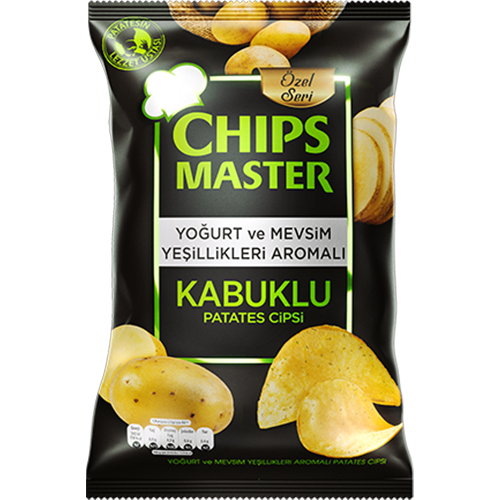 Chips Master Yoğurt Aromalı Kabuklu Patates Cipsi 104 gr