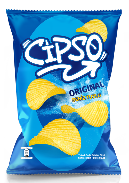 Cipso Tırtıklı Orjinal Cips Parti Boy 150 gr